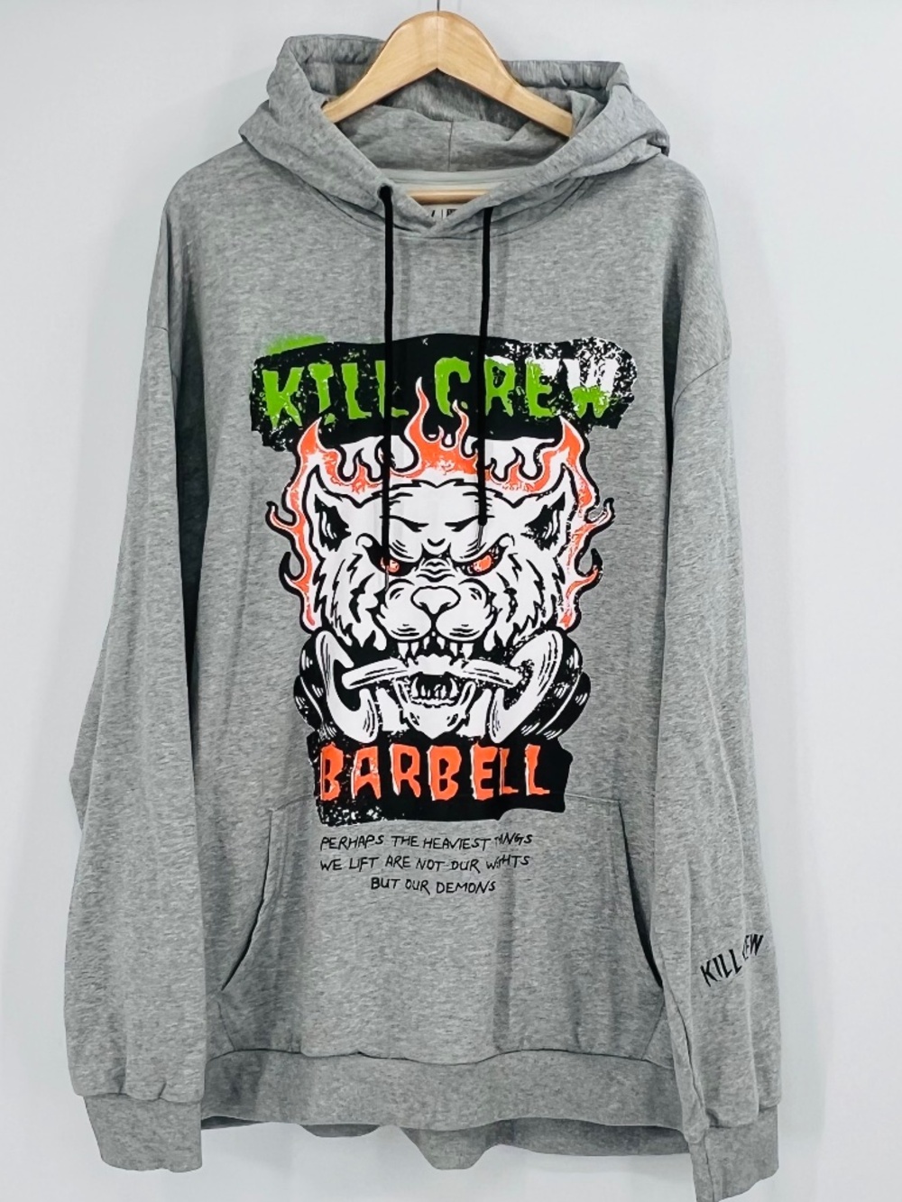 Kill Crew Porrada Series Hoodie Sweatshirt 4XL Gym Workout Graphic Print Street